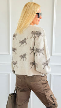 Mountain Cat Plush Sweater-140 Sweaters-Dreamers-Coastal Bloom Boutique, find the trendiest versions of the popular styles and looks Located in Indialantic, FL