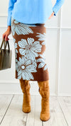 Bloom Boulevard Knit Skirt-170 Bottoms-ROUSSEAU-Coastal Bloom Boutique, find the trendiest versions of the popular styles and looks Located in Indialantic, FL