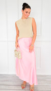 Isabella Italian Skirt- Light Pink-170 Bottoms-SEE YOU IN ROME-Coastal Bloom Boutique, find the trendiest versions of the popular styles and looks Located in Indialantic, FL