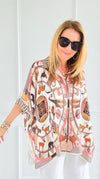 Animalia Halo Italian Button Down Top-110 short Sleeve Top-IT UNIQ-Coastal Bloom Boutique, find the trendiest versions of the popular styles and looks Located in Indialantic, FL