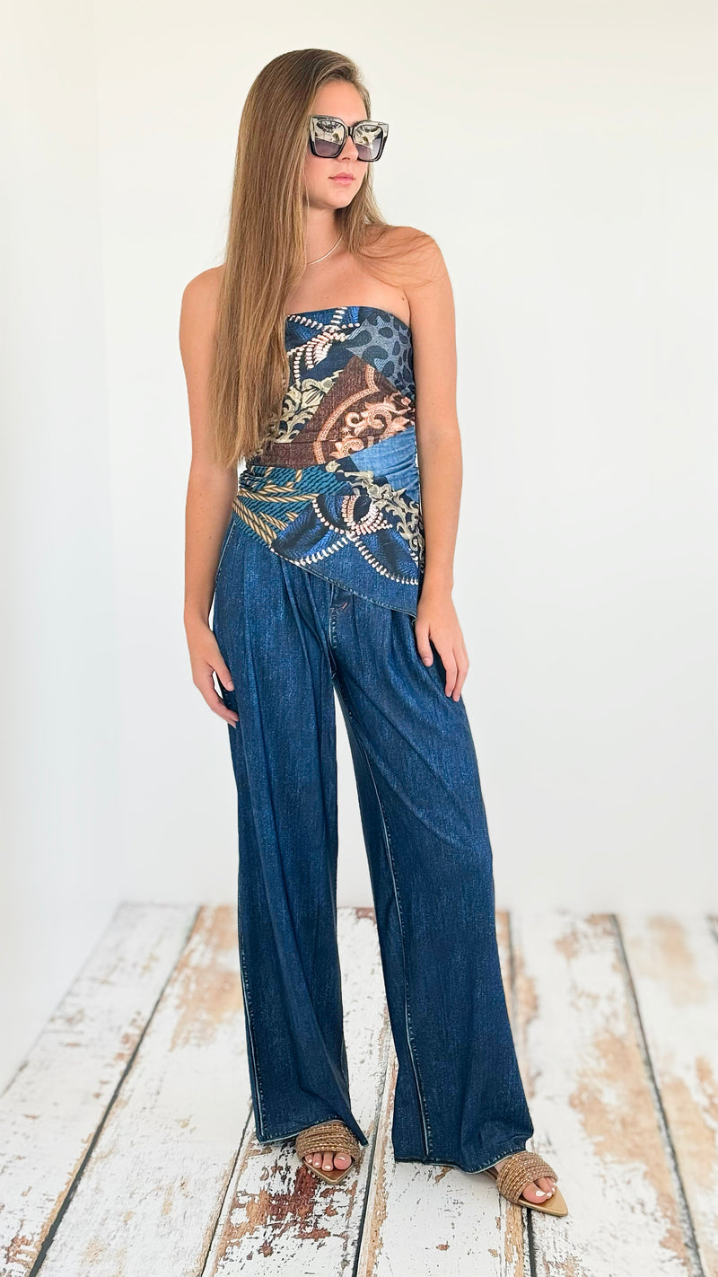 Indigo Dreams Set-210 Loungewear/Sets-Her Bottari-Coastal Bloom Boutique, find the trendiest versions of the popular styles and looks Located in Indialantic, FL