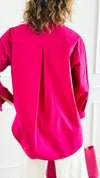 Astro Paris Italian Blouse-130 Long Sleeve Tops-AMIRA-Coastal Bloom Boutique, find the trendiest versions of the popular styles and looks Located in Indialantic, FL