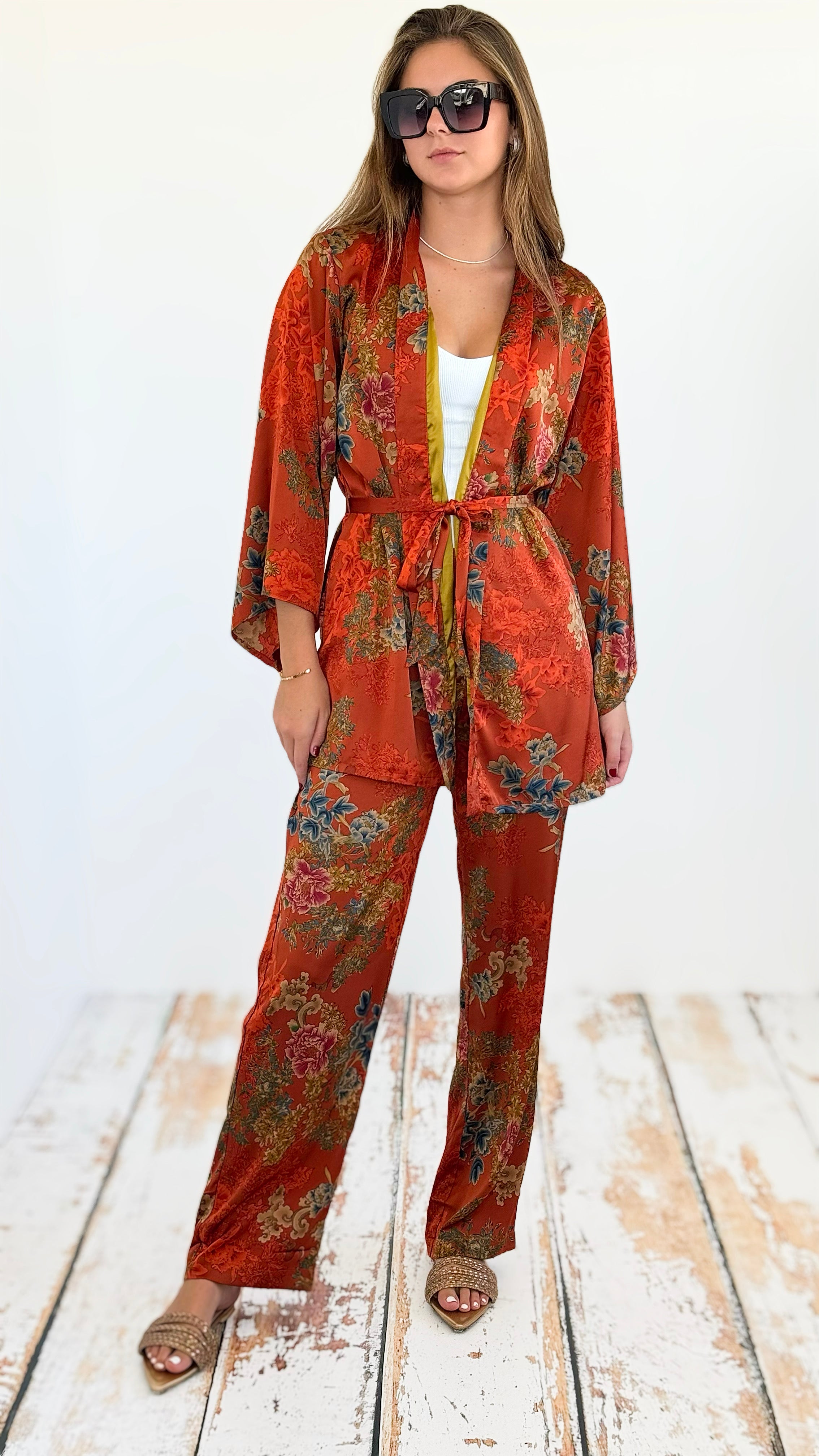 Autumn Garden Kimono-150 Cardigans/Layers-Paparazzi-Coastal Bloom Boutique, find the trendiest versions of the popular styles and looks Located in Indialantic, FL