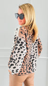 Pixel Print Sweater-140 Sweaters-Fate By LFD-Coastal Bloom Boutique, find the trendiest versions of the popular styles and looks Located in Indialantic, FL