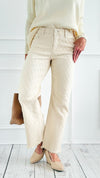 Retro Luxe Fit Textured Jeans - Ivory-190 Denim-RISEN JEANS-Coastal Bloom Boutique, find the trendiest versions of the popular styles and looks Located in Indialantic, FL