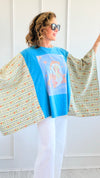 Dollyverse Kantha Poncho Top-150 Cardigan Layers-Blue Velvet-Coastal Bloom Boutique, find the trendiest versions of the popular styles and looks Located in Indialantic, FL