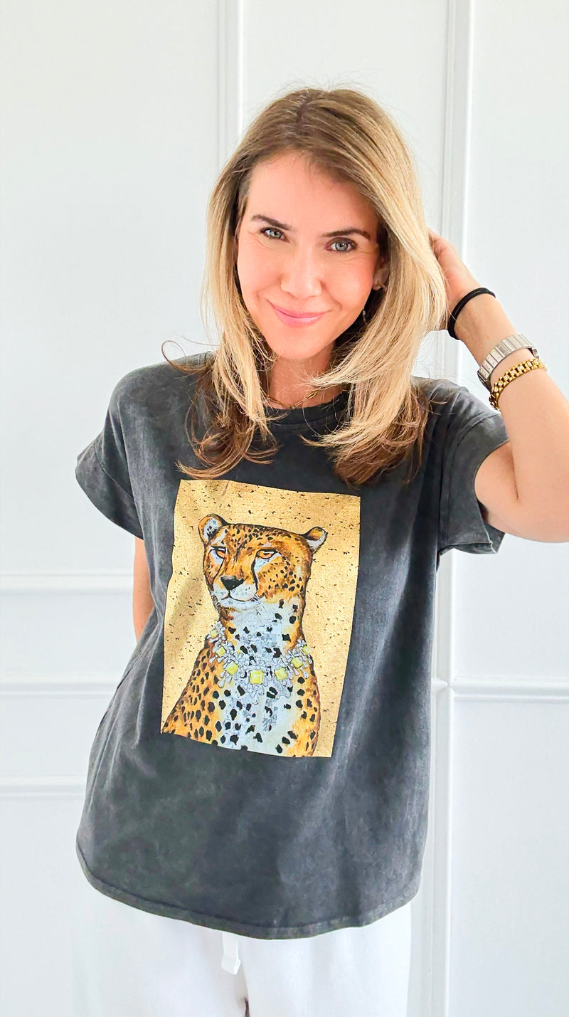 Glam Majesty Italian Graphic Tee-110 Short Sleeve Tops-Italianissimo-Coastal Bloom Boutique, find the trendiest versions of the popular styles and looks Located in Indialantic, FL