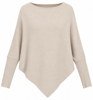 Asymmetrical Knit Top - Cream