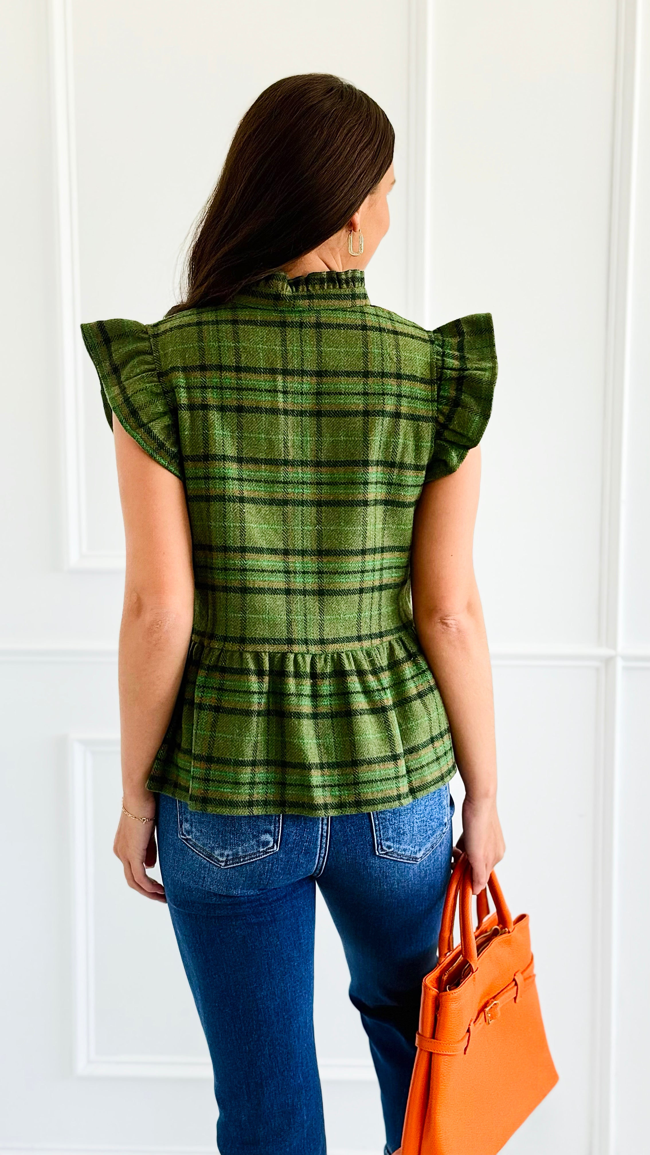 Ruffle Pop Peplum Top-110 Short Sleeve Tops-VOY-Coastal Bloom Boutique, find the trendiest versions of the popular styles and looks Located in Indialantic, FL