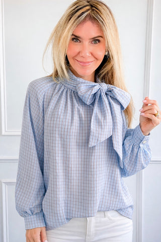 Always Appropriate Tie Neck Italian Top