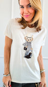 Custom CB Cowbear Chic T-Shirt-110 Short Sleeve Tops-Holly-Coastal Bloom Boutique, find the trendiest versions of the popular styles and looks Located in Indialantic, FL