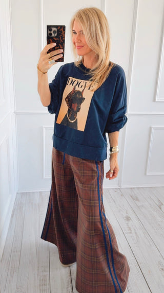 On Track Varsity Plaid Italian Pant- Heritage