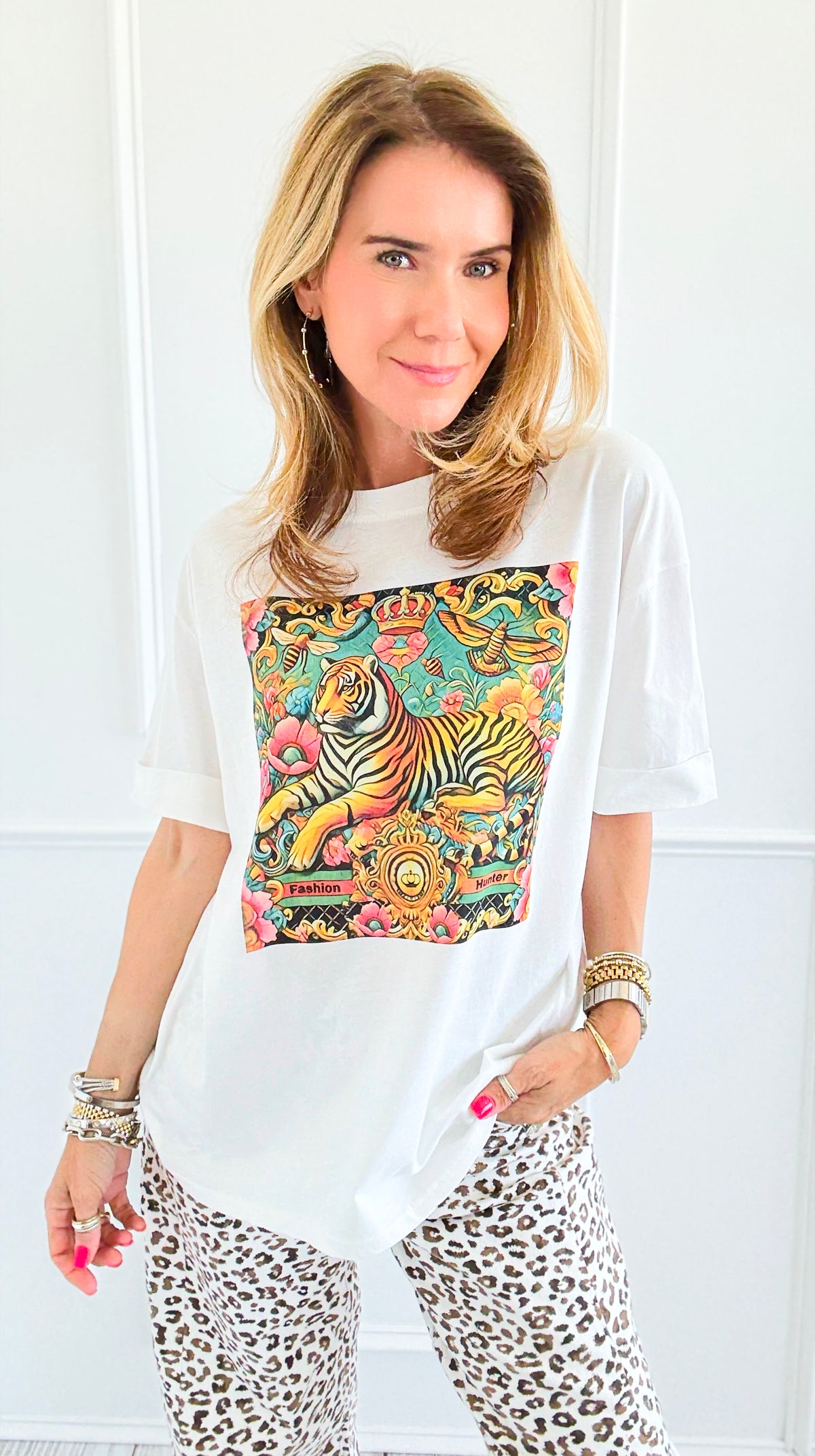 Fashion Hunter Italian Graphic Tee-110 short Sleeve Top-Italianissimo-Coastal Bloom Boutique, find the trendiest versions of the popular styles and looks Located in Indialantic, FL