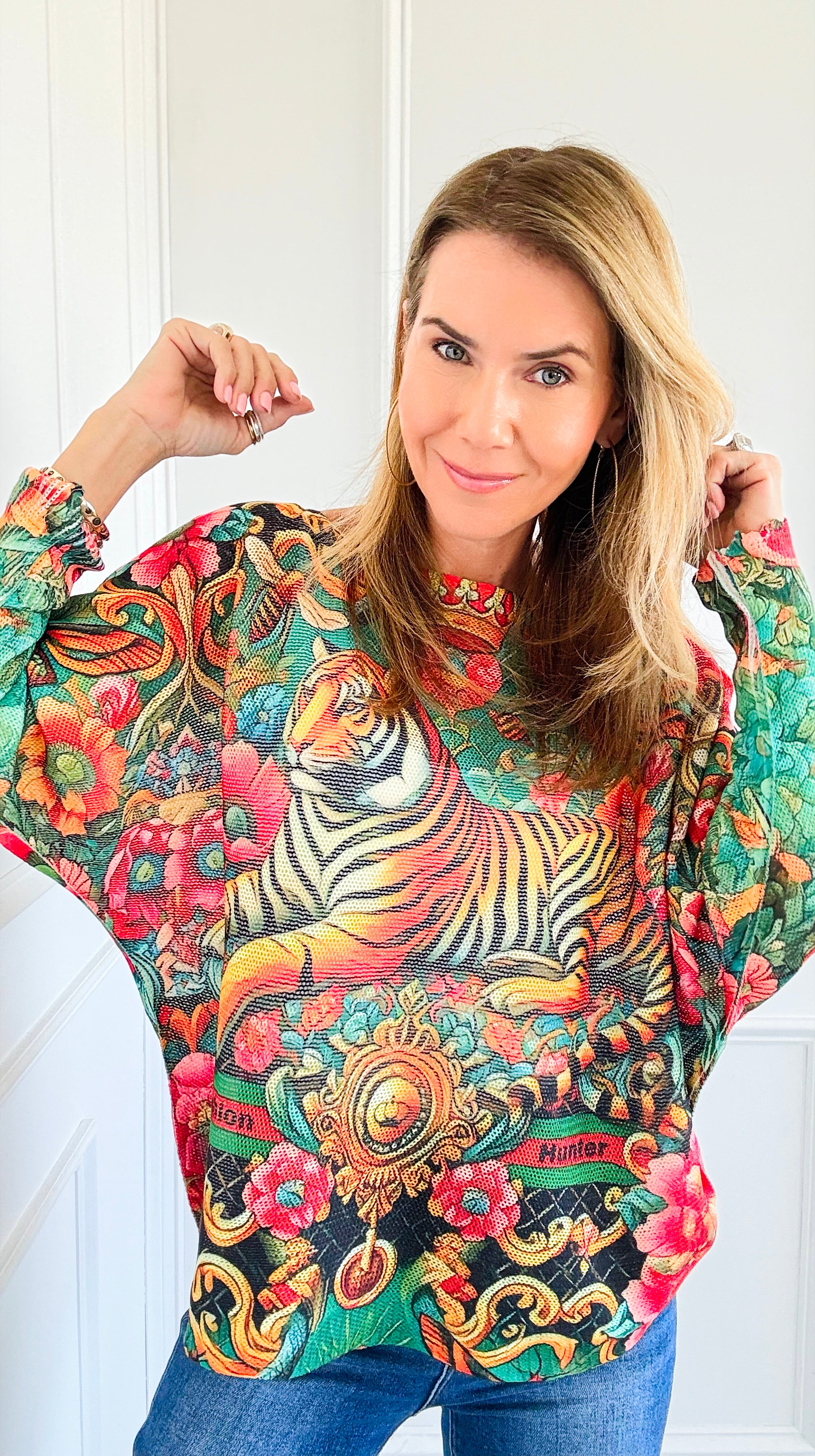 Fashion Hunter Italian St Tropez Knit-140 Sweaters-Italianissimo/SORPRESA-Coastal Bloom Boutique, find the trendiest versions of the popular styles and looks Located in Indialantic, FL