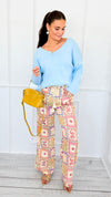 Waffle Winks Elastic Pants-170 Bottoms-DOE AND RAE-Coastal Bloom Boutique, find the trendiest versions of the popular styles and looks Located in Indialantic, FL
