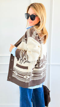 Rodeo Cowboy Cardigan-140 Sweaters-Original USA-Coastal Bloom Boutique, find the trendiest versions of the popular styles and looks Located in Indialantic, FL