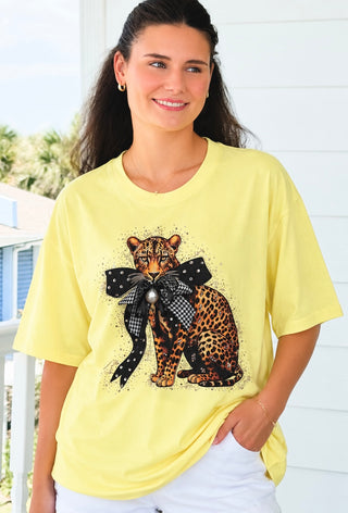 Leopard Bow Top