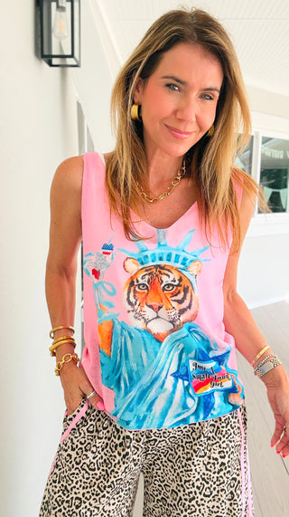 Small Town Big Roar Italian Tank Top
