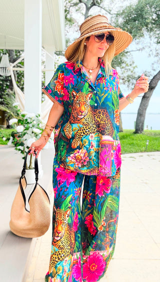Tropical Jungle Ibiza Italian Pants