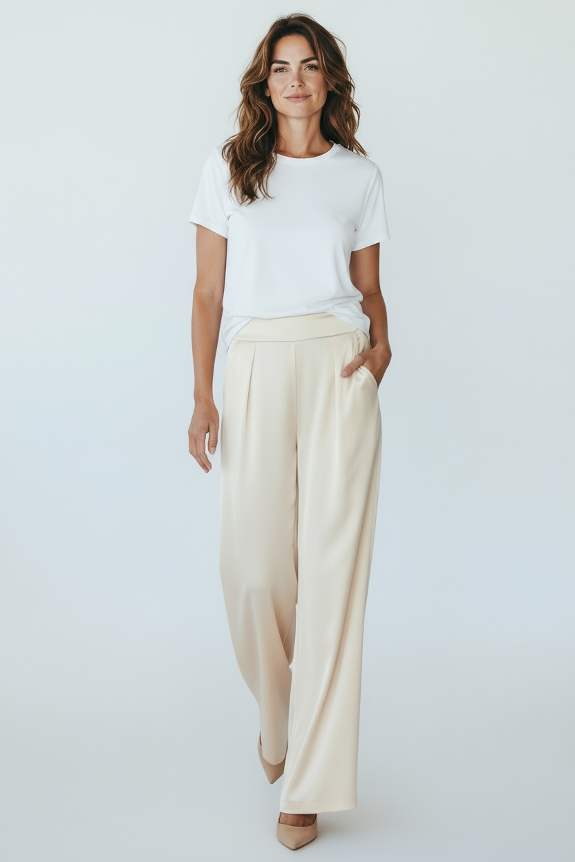 High-Rise Pleated Wide Leg Pant-170 Bottoms-BucketList-Coastal Bloom Boutique, find the trendiest versions of the popular styles and looks Located in Indialantic, FL