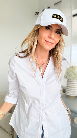 CB The General Star Baseball Cap-260 Other Accessories-Holly-Coastal Bloom Boutique, find the trendiest versions of the popular styles and looks Located in Indialantic, FL
