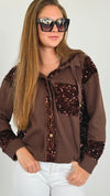 Shimmer Night Hoodie-140 Sweaters-ROUSSEAU-Coastal Bloom Boutique, find the trendiest versions of the popular styles and looks Located in Indialantic, FL