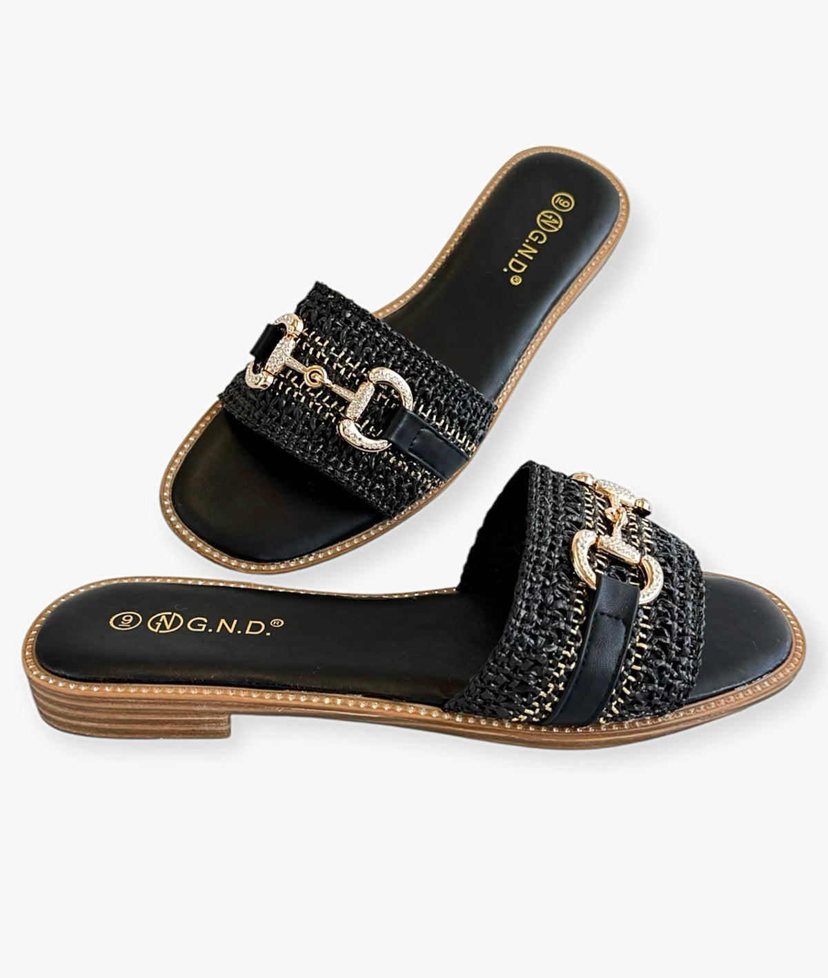Riviera Buckle Sandals - Black-250 Shoes-GND-Coastal Bloom Boutique, find the trendiest versions of the popular styles and looks Located in Indialantic, FL