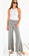 Wide Ruched Waist Pant-170 Bottoms-Chatoyant-Coastal Bloom Boutique, find the trendiest versions of the popular styles and looks Located in Indialantic, FL