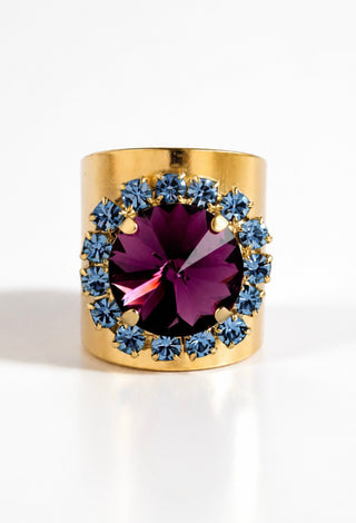 Jacci Ring - Light Gold/Purple - TOVA