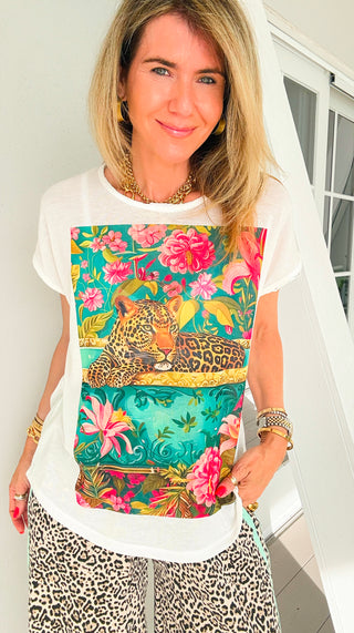Tropical Jungle Italian Graphic Top