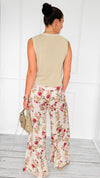 Petals Relaxed Italian Pant-100 Pants-BETTER GO-Coastal Bloom Boutique, find the trendiest versions of the popular styles and looks Located in Indialantic, FL