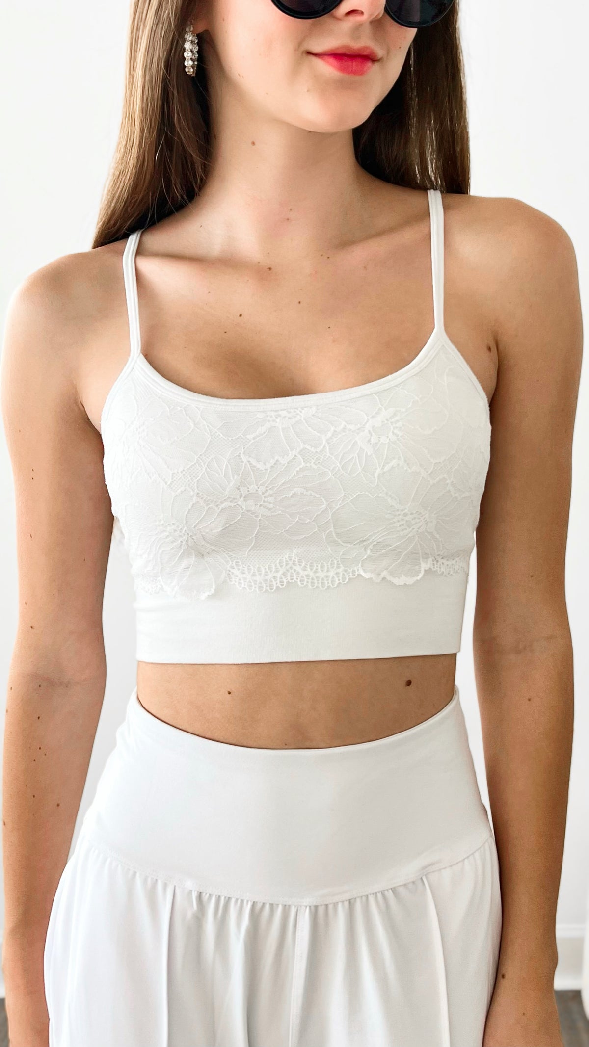 Crazy Beautiful Lace Bra - White-220 Intimates-Elietian-Coastal Bloom Boutique, find the trendiest versions of the popular styles and looks Located in Indialantic, FL