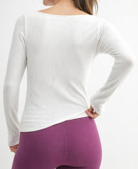 Second Skin Ribbed Top - White