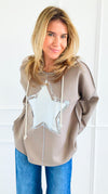 Shining Star Italian Hoodie-110 Long Sleeve Tops-GI STUDIO-Coastal Bloom Boutique, find the trendiest versions of the popular styles and looks Located in Indialantic, FL