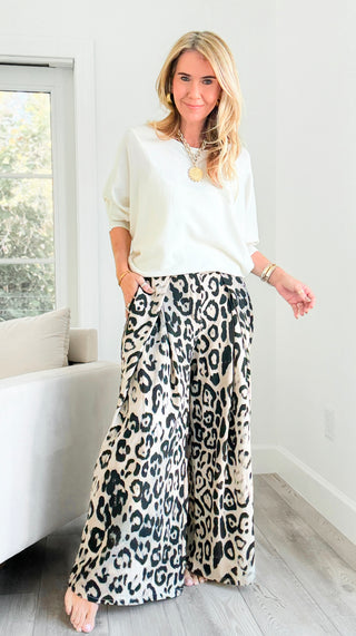 Leopard Print Italian Trousers Pant
