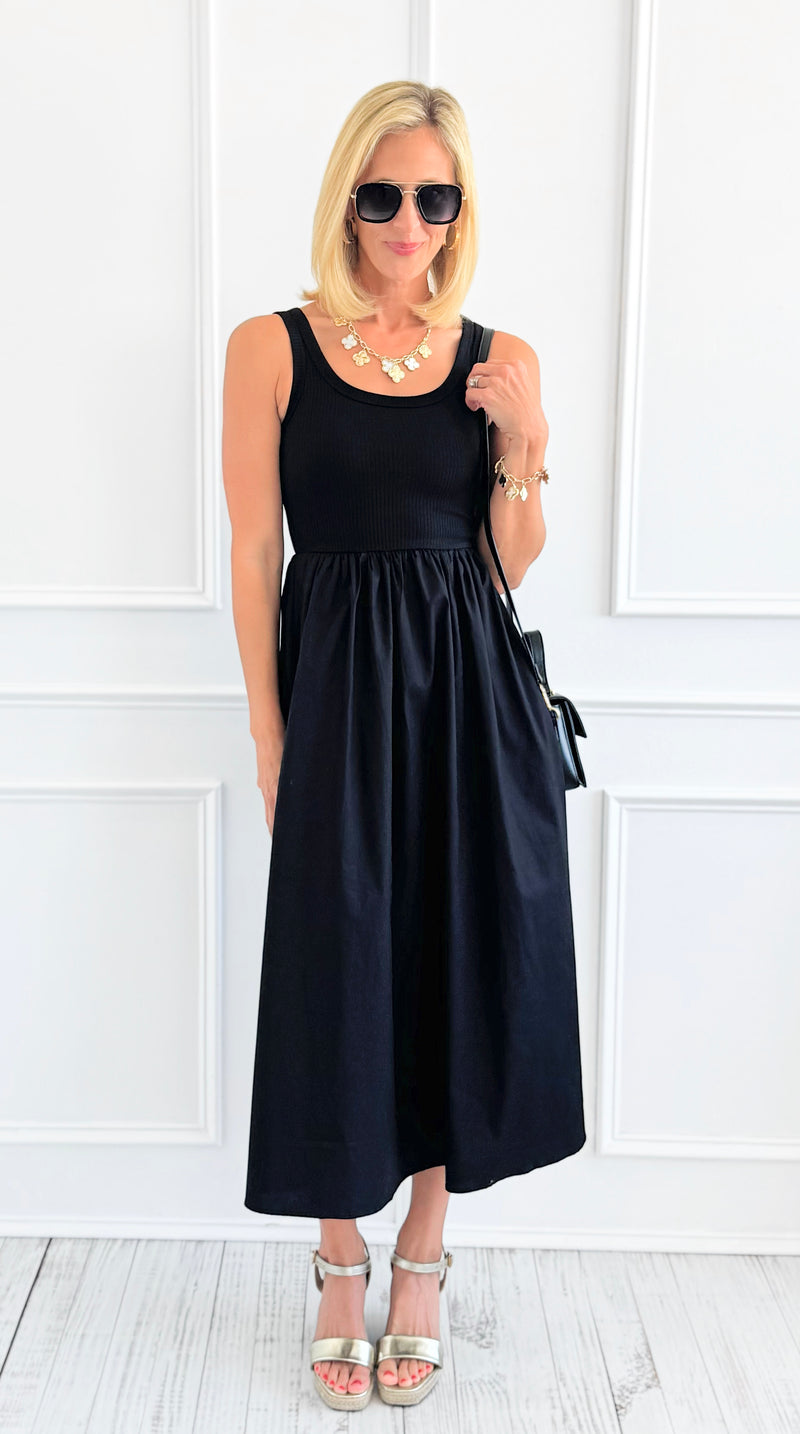 Effortlessly Refined Tank Dress-200 Dresses/Jumpsuits/Rompers-Blu Pepper-Coastal Bloom Boutique, find the trendiest versions of the popular styles and looks Located in Indialantic, FL