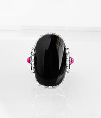 Chunky Midnight Bloom Ring-230 Jewelry-Oriental Treasure-Coastal Bloom Boutique, find the trendiest versions of the popular styles and looks Located in Indialantic, FL