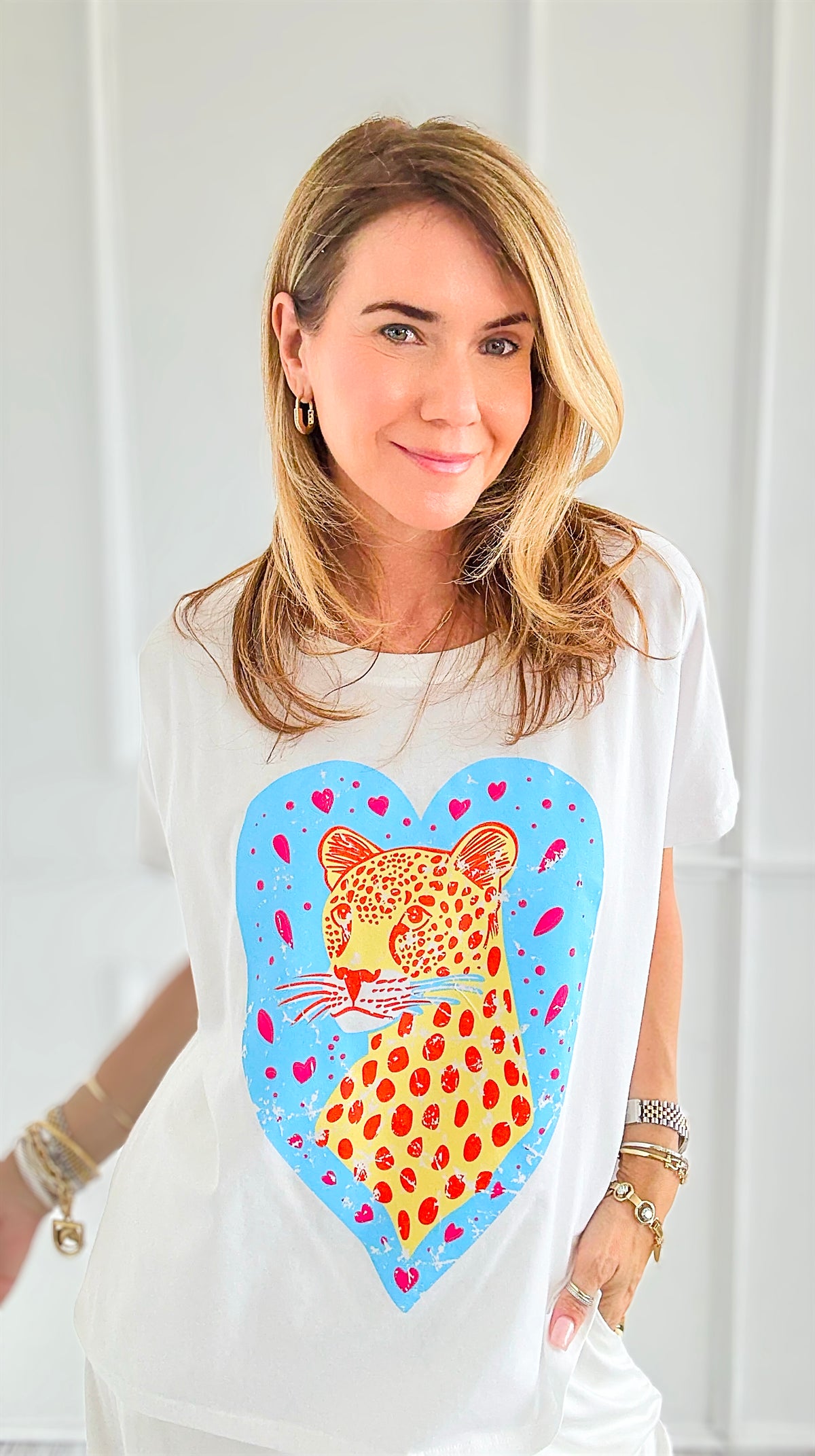 Love Me Wild Italian Graphic tee-110 Short Sleeve Tops-ZR ITALY-Coastal Bloom Boutique, find the trendiest versions of the popular styles and looks Located in Indialantic, FL