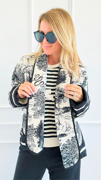 Adorable Italian Jacket- Black-160 Jackets-K2-Coastal Bloom Boutique, find the trendiest versions of the popular styles and looks Located in Indialantic, FL