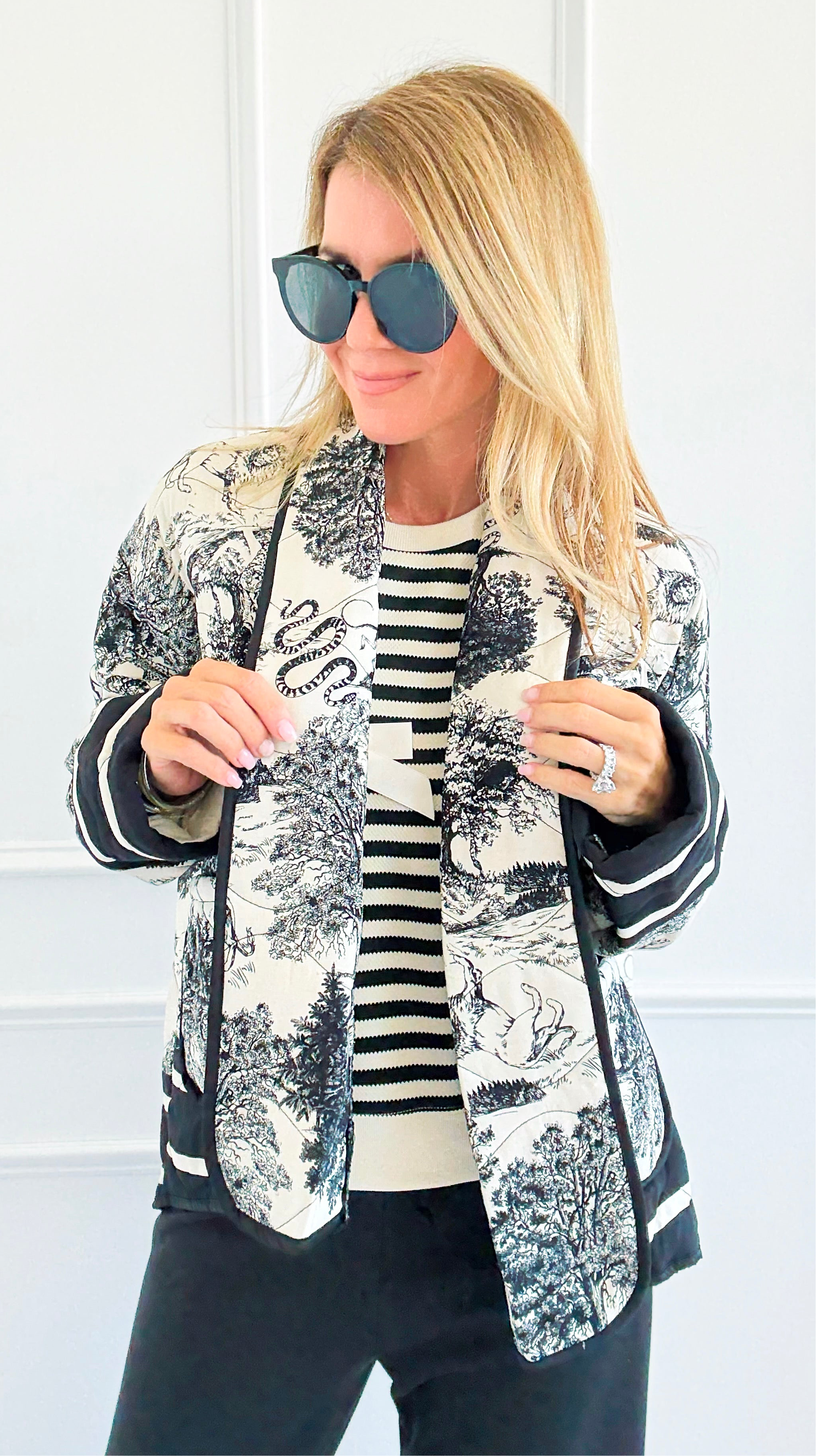 Adorable Italian Jacket- Black-160 Jackets-K2-Coastal Bloom Boutique, find the trendiest versions of the popular styles and looks Located in Indialantic, FL
