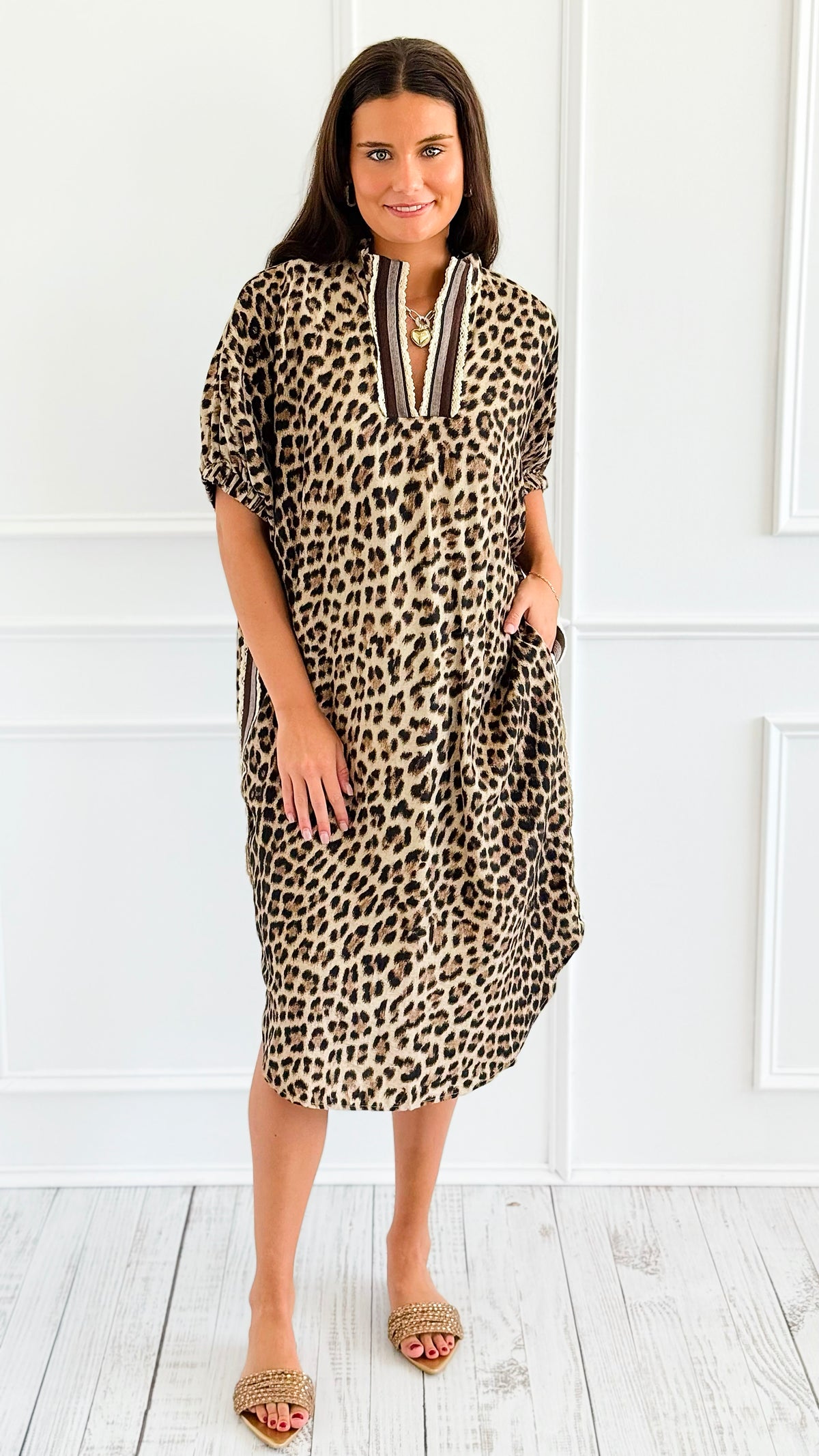 Wild Rhythm Dolman Midi Dress-200 Dresses/Jumpsuits/Rompers-ENTRO-Coastal Bloom Boutique, find the trendiest versions of the popular styles and looks Located in Indialantic, FL