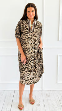 Wild Rhythm Dolman Midi Dress-200 Dresses/Jumpsuits/Rompers-ENTRO-Coastal Bloom Boutique, find the trendiest versions of the popular styles and looks Located in Indialantic, FL