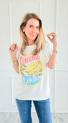 Banana Vibes Italian Graphic tee-110 Short Sleeve Tops-ZR ITALY-Coastal Bloom Boutique, find the trendiest versions of the popular styles and looks Located in Indialantic, FL