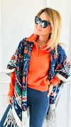 Bohemian Tapestry of Elegance Wrap-150 Cardigans/Layers-Original USA-Coastal Bloom Boutique, find the trendiest versions of the popular styles and looks Located in Indialantic, FL