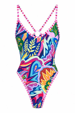 Painted Motion Tropical Energy Swimsuit