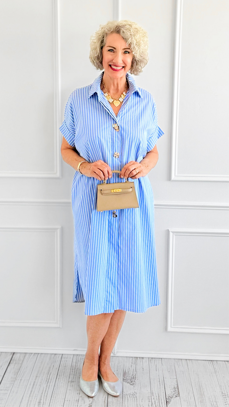 Whimsy Lane Italian Button Dress-200 Dresses/Jumpsuits/Rompers-TATTOO Z-Coastal Bloom Boutique, find the trendiest versions of the popular styles and looks Located in Indialantic, FL