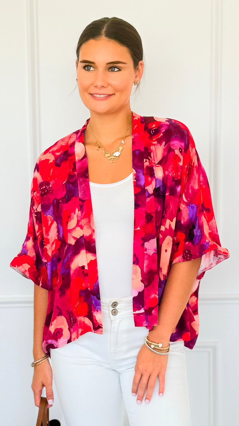 Floral Essence Kimono-150 Cardigans/Layers-Jodifl-Coastal Bloom Boutique, find the trendiest versions of the popular styles and looks Located in Indialantic, FL