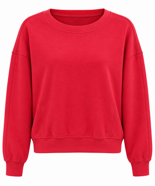 Everyday Ease Cotton Modal Pullover - Winder Berry
