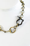 Pre Order CB Custom Double Horsebit Necklace - Bronze/Hematite-230 Jewelry-Holly-Coastal Bloom Boutique, find the trendiest versions of the popular styles and looks Located in Indialantic, FL