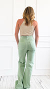Double Button Flare Pants-190 Denim-Mica Denim-Coastal Bloom Boutique, find the trendiest versions of the popular styles and looks Located in Indialantic, FL